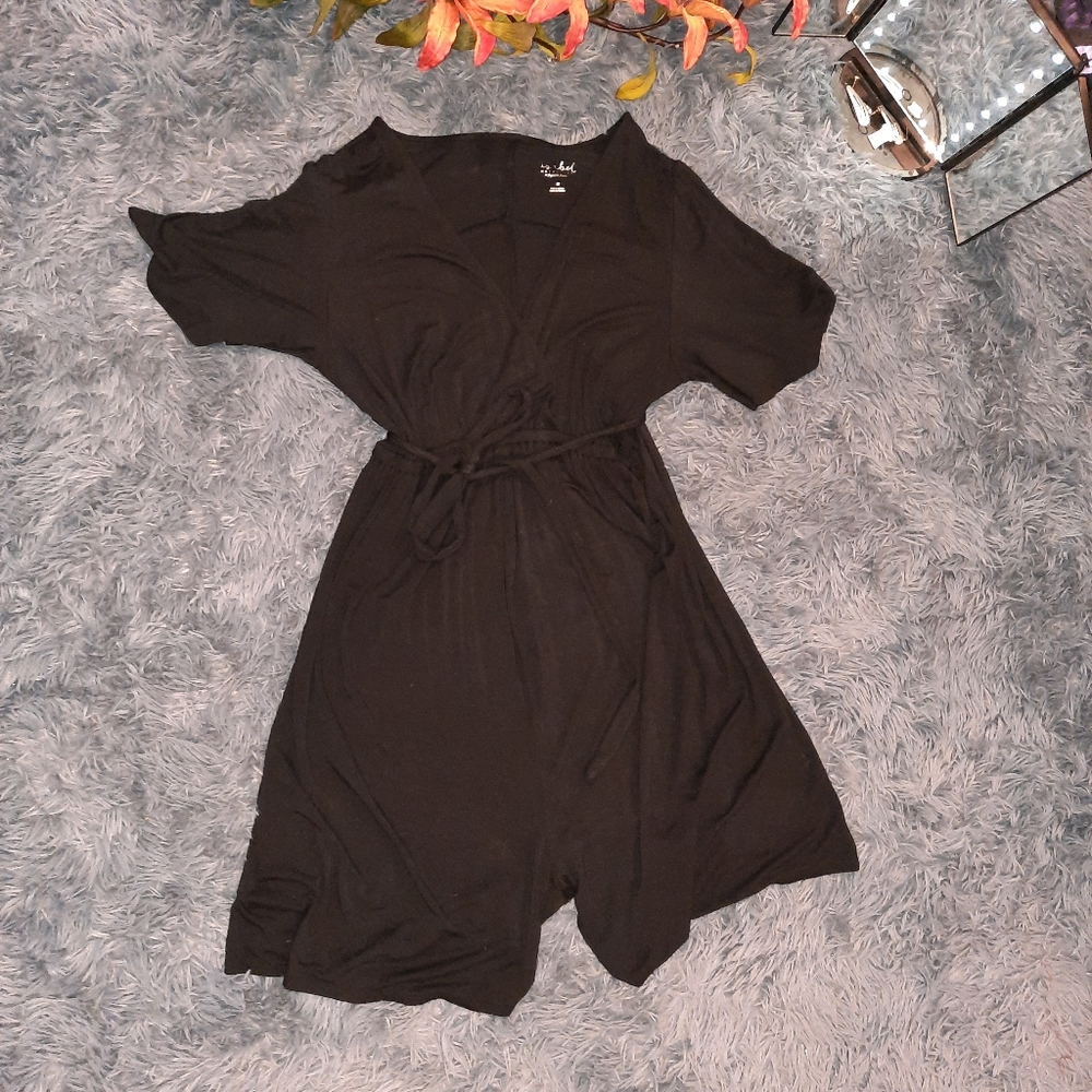 Black Maternity Romper